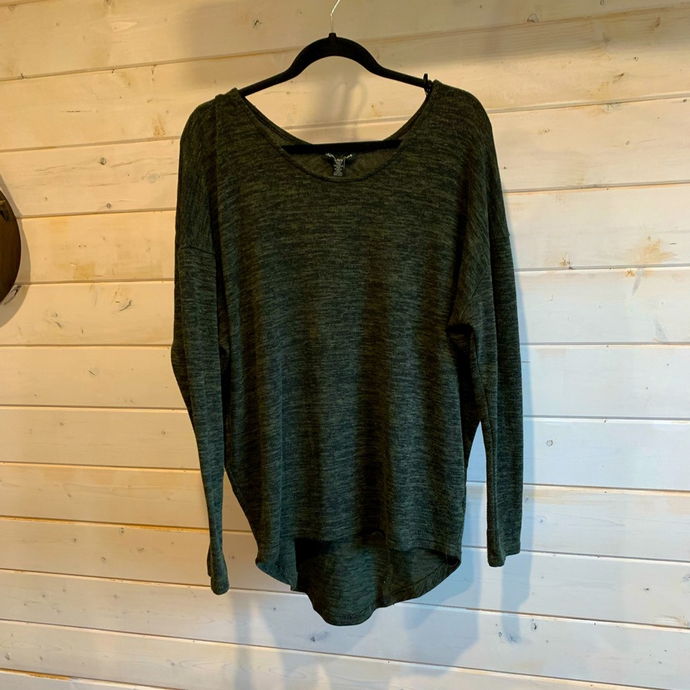 Streetwear Society | Forest Green Oversized Long Sleeve